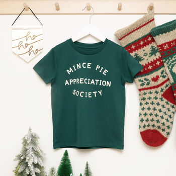 'Mince Pie Appreciation Society' Kid's T Shirt, 2 of 6