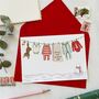 Personalised Baby's First Christmas Washing Line Card, thumbnail 1 of 10