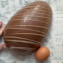 Giant Biscoff And Candy Floss Filled Easter Egg Half, thumbnail 1 of 4
