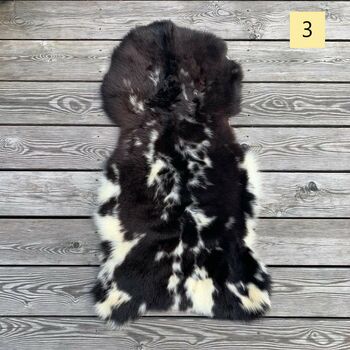 Sheepskin Rug Bench Cover Mixed Colour, 4 of 11