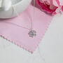 Sterling Silver Lotus Necklace With Personalised Box, thumbnail 2 of 2