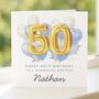 Personalised 50th Birthday Card For Brother, thumbnail 5 of 8