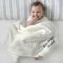 Personalised White Baby Gown And White Blanket Gift Set, thumbnail 5 of 12