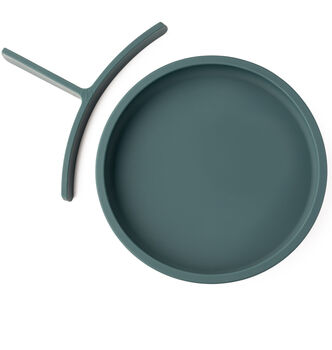 Silicone Plate With Removable Divider Teal, 4 of 5