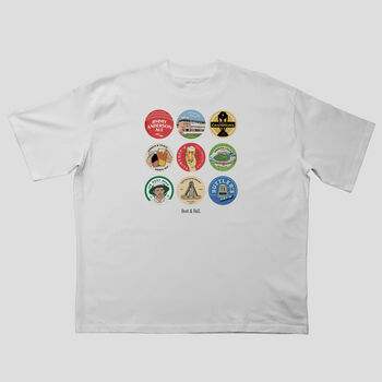 Cricket Beer Mats Oversized T Shirt, 3 of 11