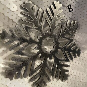 Snowflake Metal Art Mobile Hanger Decoration, 8 of 9