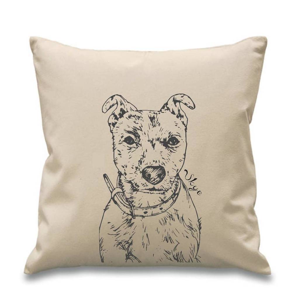 staffordshire bull terrier cushion