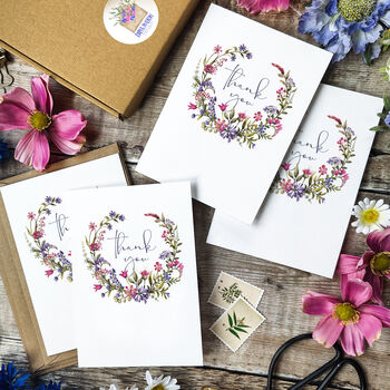 Ditsy Floral Thank You Cards By Paper Willow