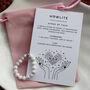 Howlite Thumb Ring With Pouch And Info Card, thumbnail 3 of 6