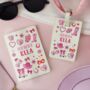 Personalised Leather Cowgirl Passport Holder And Luggage Tag, thumbnail 3 of 4