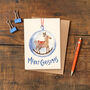 Reindeer Snow Globe Christmas Card, thumbnail 1 of 2