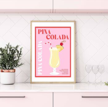 Pina Colada Cocktail Poster, 3 of 4