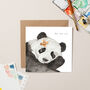 Get Well Soon Panda Card, thumbnail 1 of 3