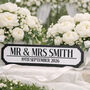Personalised Small Wedding Road Sign Mr Mrs Couples Name Date Wall Plaque, thumbnail 4 of 4