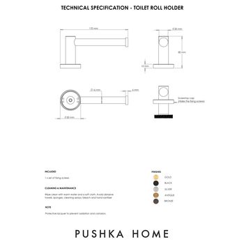 Brass Bathroom Toilet Roll Holder, 2 of 10