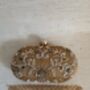 Gold Handcrafted Embroidered Clutch Bag, thumbnail 8 of 8