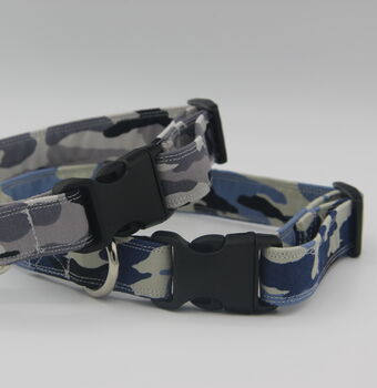 Blue Camouflage Dog Collar, 4 of 8