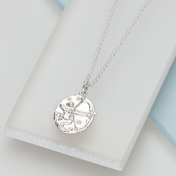 Personalised Silver Or Gold Sagittarius Zodiac Necklace, 2 of 10