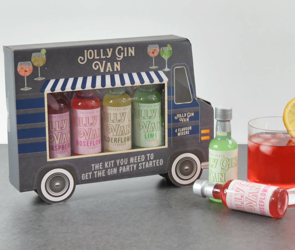 jolly gin van mixers to pimp up your gin by la de da! living