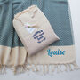 Personalised Soft Cotton Throw, Gift For Wedding, thumbnail 6 of 12