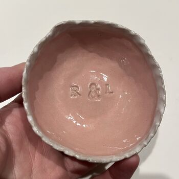 Personalised Wedding Engagement Gift Initials Ring Dish, 10 of 12