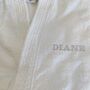 Personalised Unisex Towelling Cotton Bath Robe Gown, thumbnail 9 of 10
