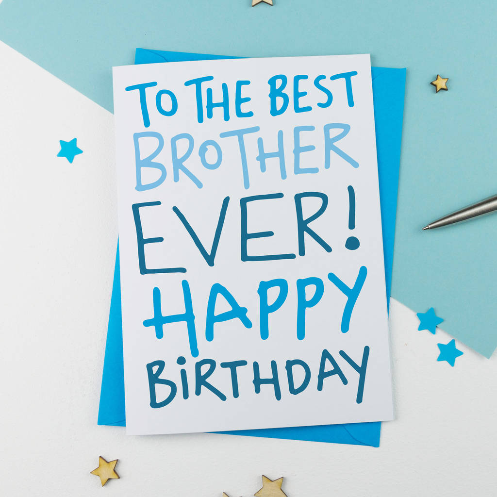 Birthday Card For Brother