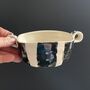 Handmade Stripy Stoneware Dish For Serving Or Baking, thumbnail 7 of 12