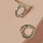 Ethical Recycled Silver Gaia Stud Earrings, thumbnail 1 of 7