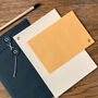 'Arrows' Letterpress Notepaper Writing Set, thumbnail 1 of 5