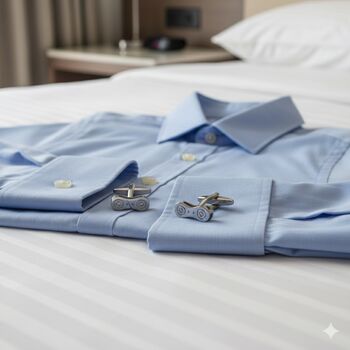 Personalised Bicycle Chain Link Cufflinks, 6 of 12