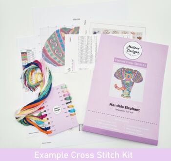 Mandala Giraffe Cross Stitch Kit, 7 of 10