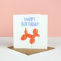 Birthday Balloon Dog Greetings Card, thumbnail 3 of 3
