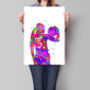 Personalised Women's Basketball Player Print, thumbnail 1 of 5