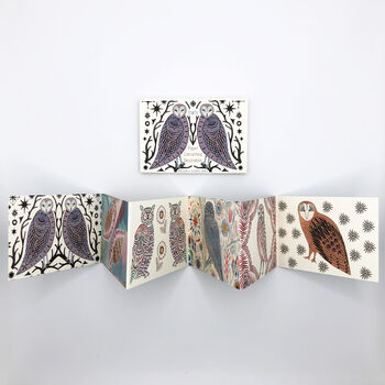 Mini Paper Concertina Owl Decoration, 5 of 5