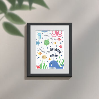 Personalised Under The Sea Children’s Nursery Framed Print, 3 of 10