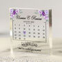 Personalised Islamic Calendar Acrylic Block – Floral Qur’an Verse Gift, thumbnail 1 of 2