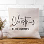 Personalised Christmas At The X Cushion Cover, thumbnail 4 of 5