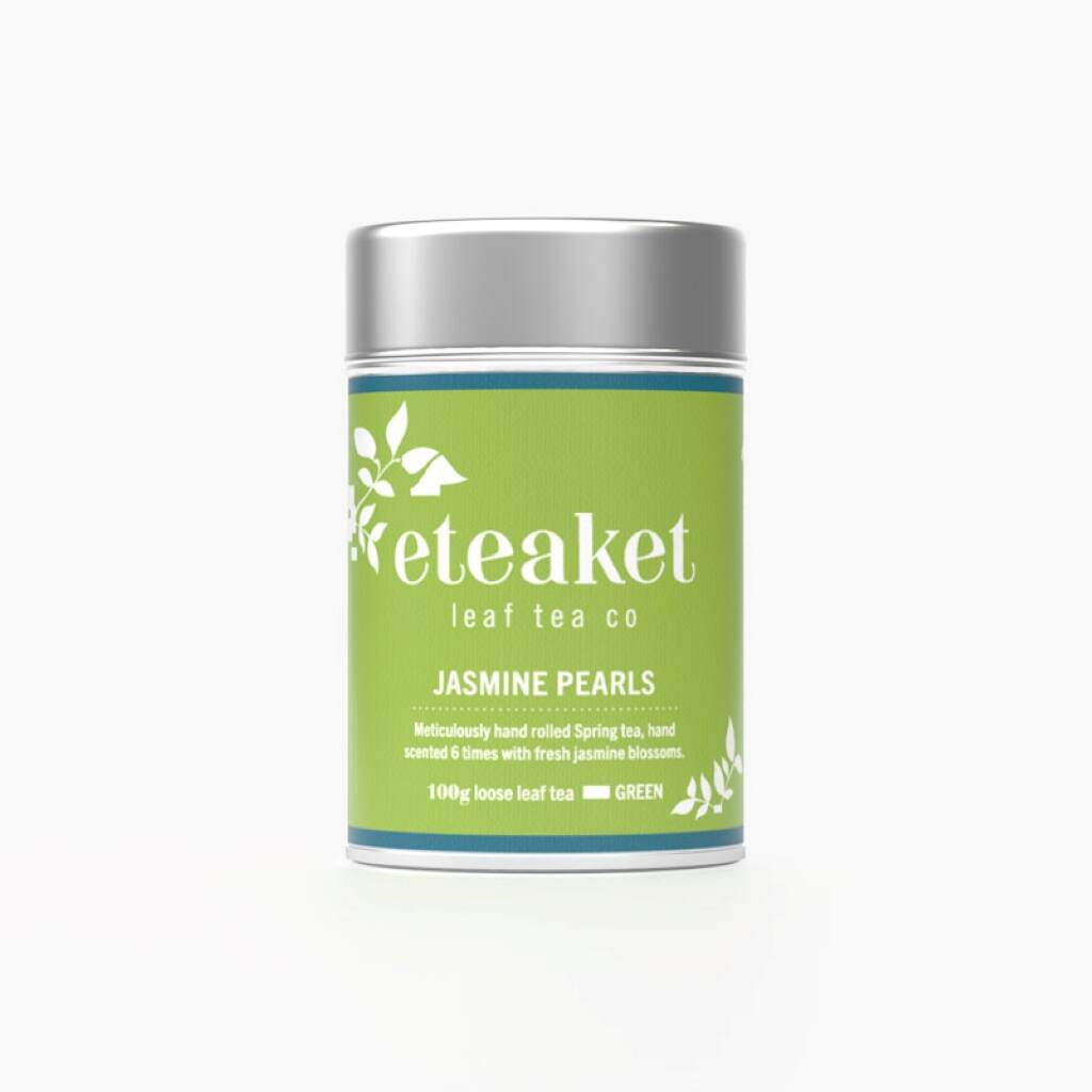 Jasmine Pearls Loose Leaf Green Tea With Keep Tin
