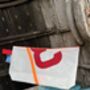 No1 Large Upcycled Versatile Sailcloth Pouch, thumbnail 8 of 8