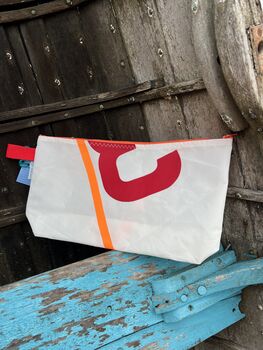 No1 Large Upcycled Versatile Sailcloth Pouch, 8 of 8
