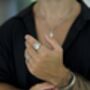 Mens Silver Stainless Steel World Map Signet Ring, thumbnail 6 of 7