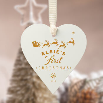 Personalised First Christmas Bauble, 8 of 11