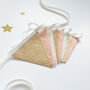 Neutral And Gold Bunting, thumbnail 1 of 4