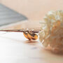 Large Gold Stud Earrings Teardrop Shape Jewellery, thumbnail 3 of 7
