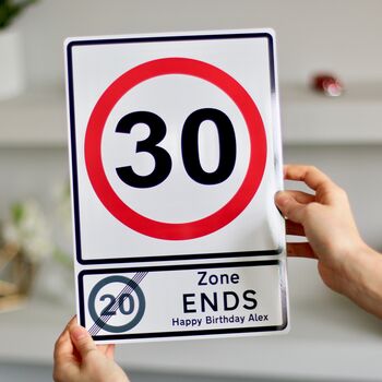 40th Birthday Milestone Metal Road Sign, 2 of 7