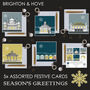 Brighton Set Of 5x Assorted Christmas Cards, thumbnail 1 of 6