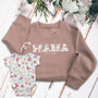 Personalised 'Mama' Appliqué Keepsake Sweatshirt, thumbnail 5 of 9