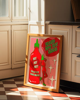 Hot Sauce Unhinged Artwork Poster Print, 2 of 5