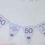 Personalised Golden Wedding Anniversary Bunting, thumbnail 4 of 6